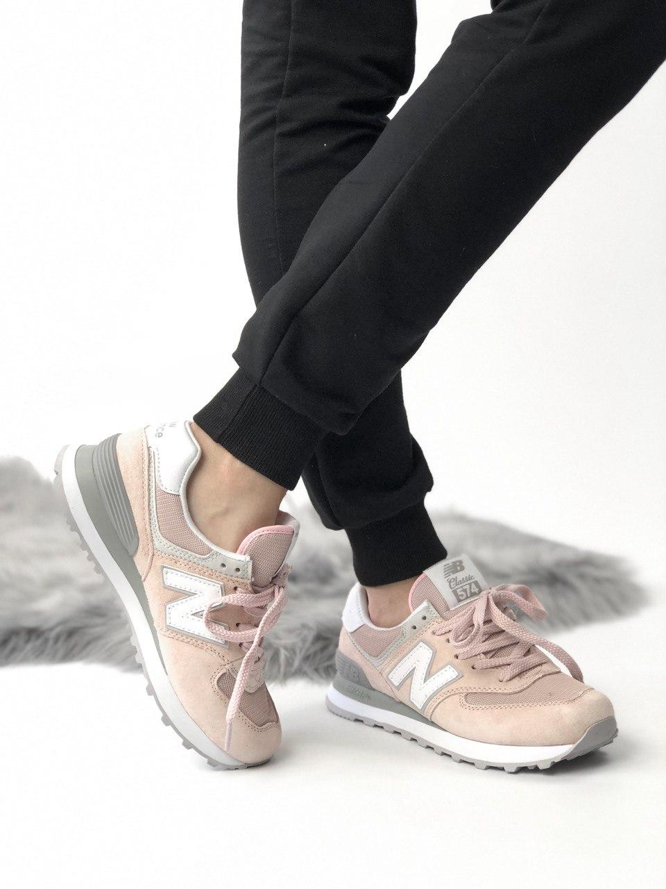 New Balance 574 Pink Grey