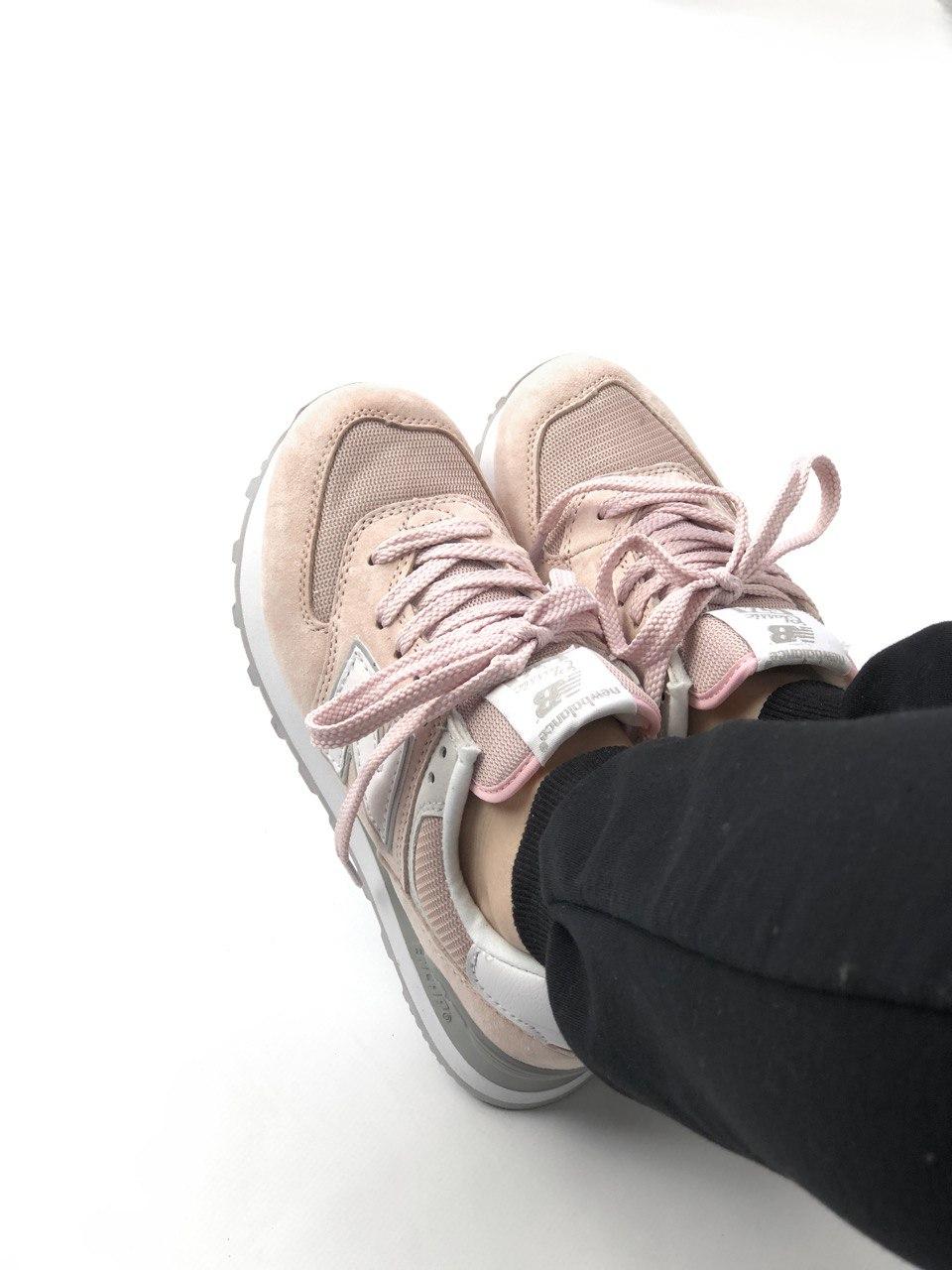 New Balance 574 Pink Grey