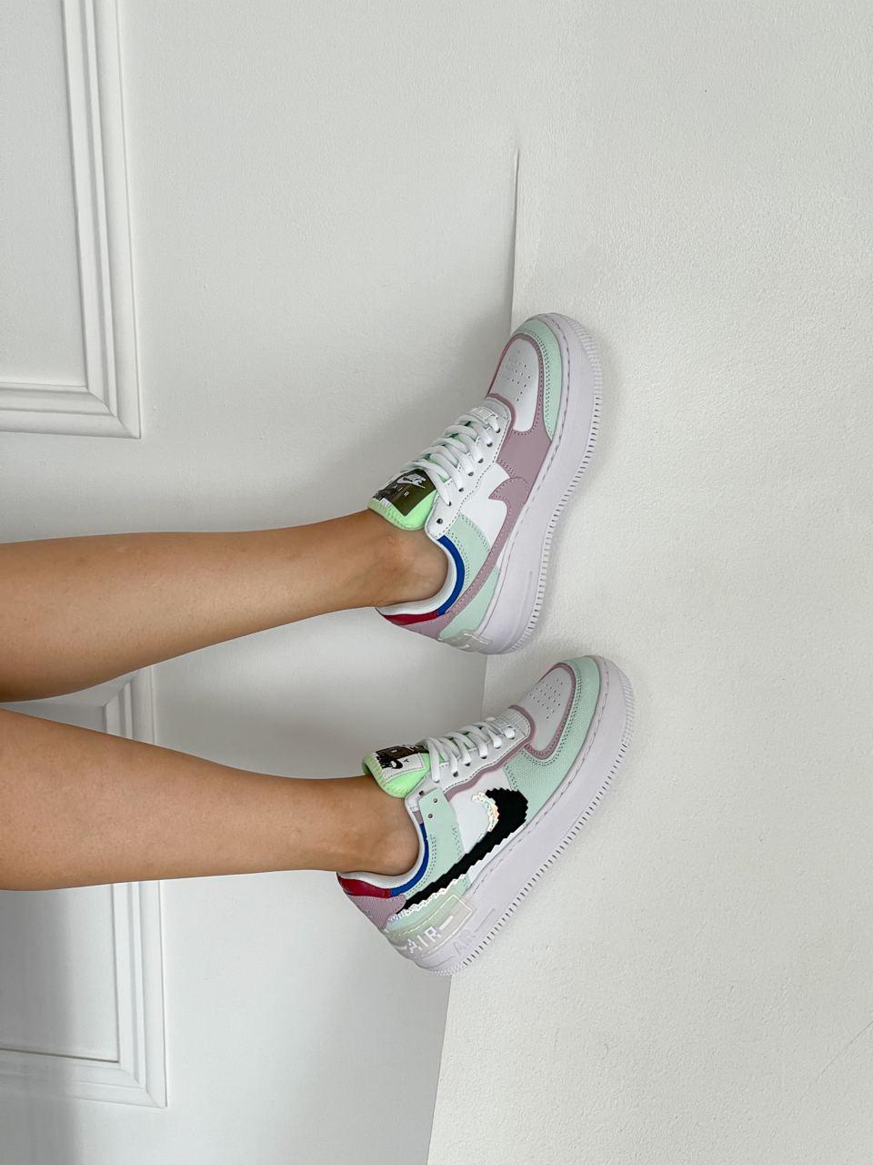 Nike Air Force 1 SHADOW White Green Black