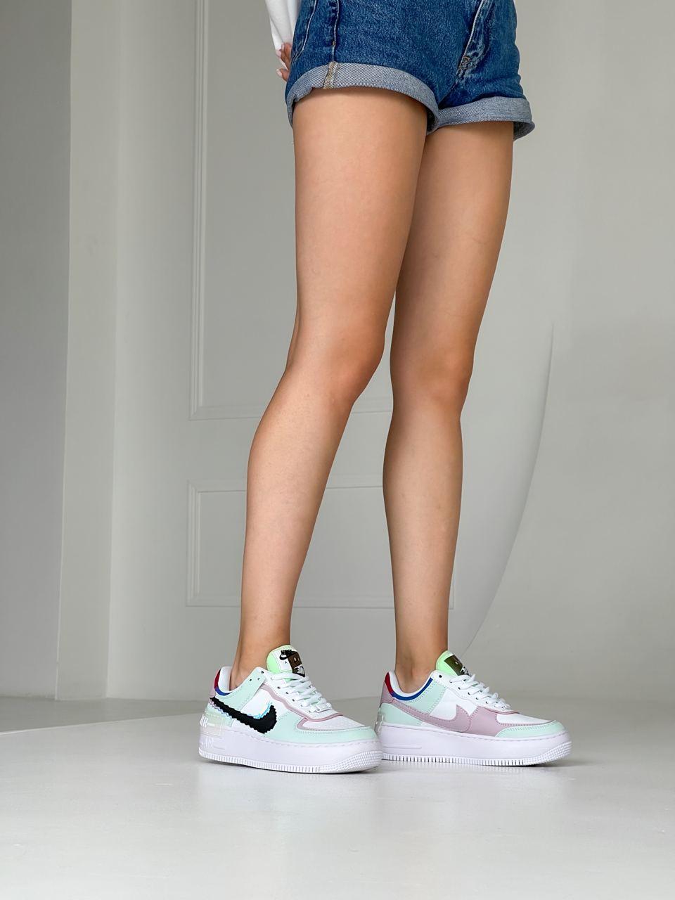 Nike Air Force 1 SHADOW White Green Black