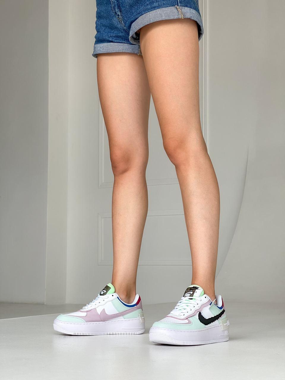 Nike Air Force 1 SHADOW White Green Black