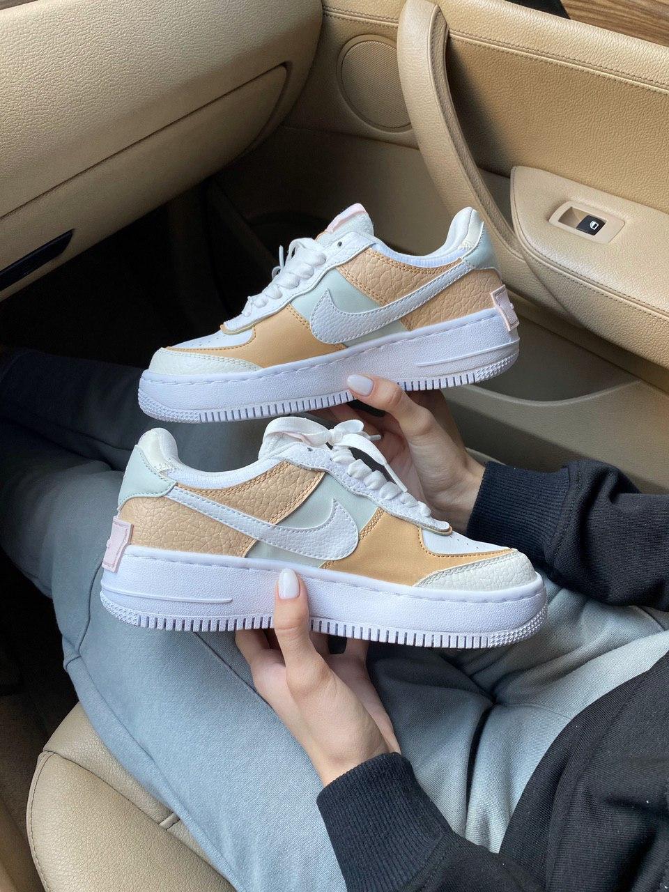 Nike Air Force 1 SHADOW White Beige
