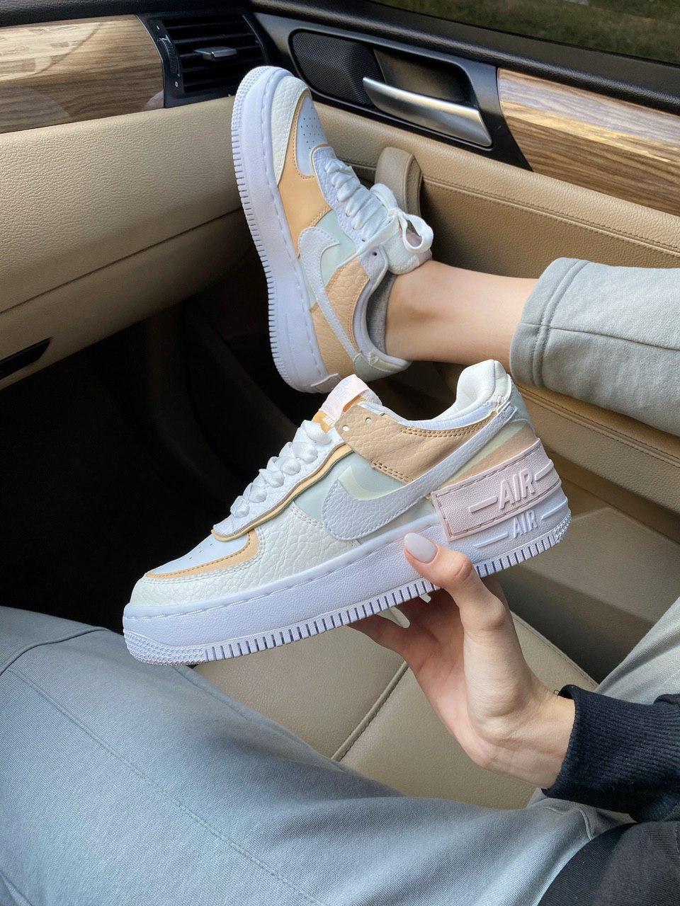 Nike Air Force 1 SHADOW White Beige