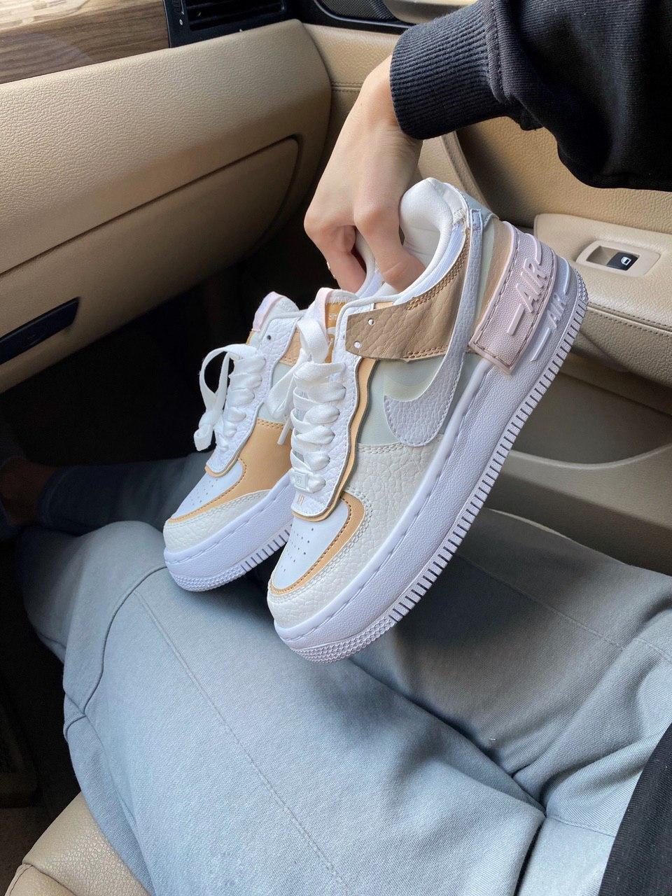 Nike Air Force 1 SHADOW White Beige