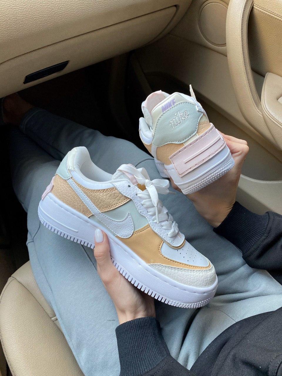 Nike Air Force 1 SHADOW White Beige