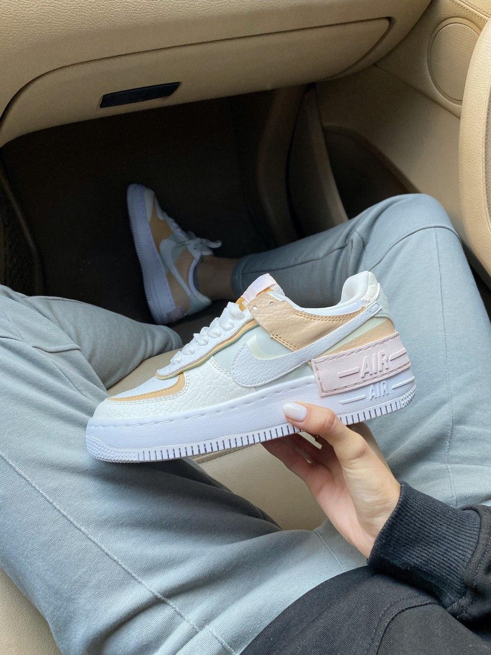 Nike Air Force 1 SHADOW White Beige