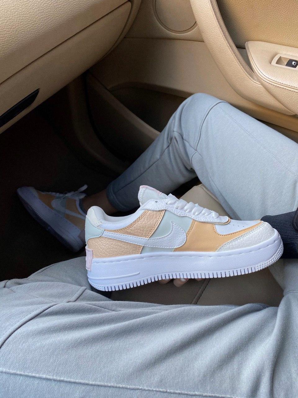 Nike Air Force 1 SHADOW White Beige