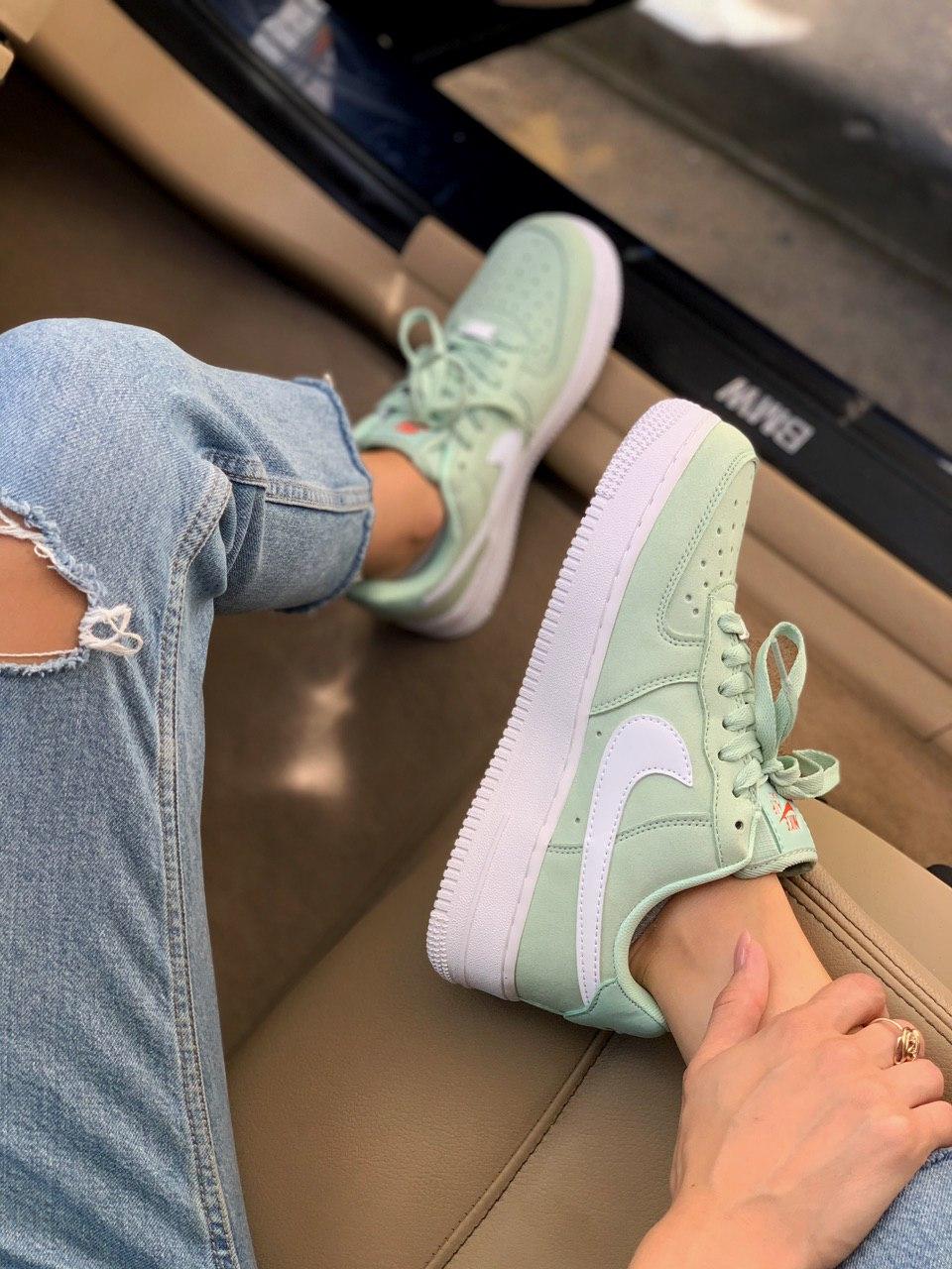 Nike Air Force 1 Green White 3