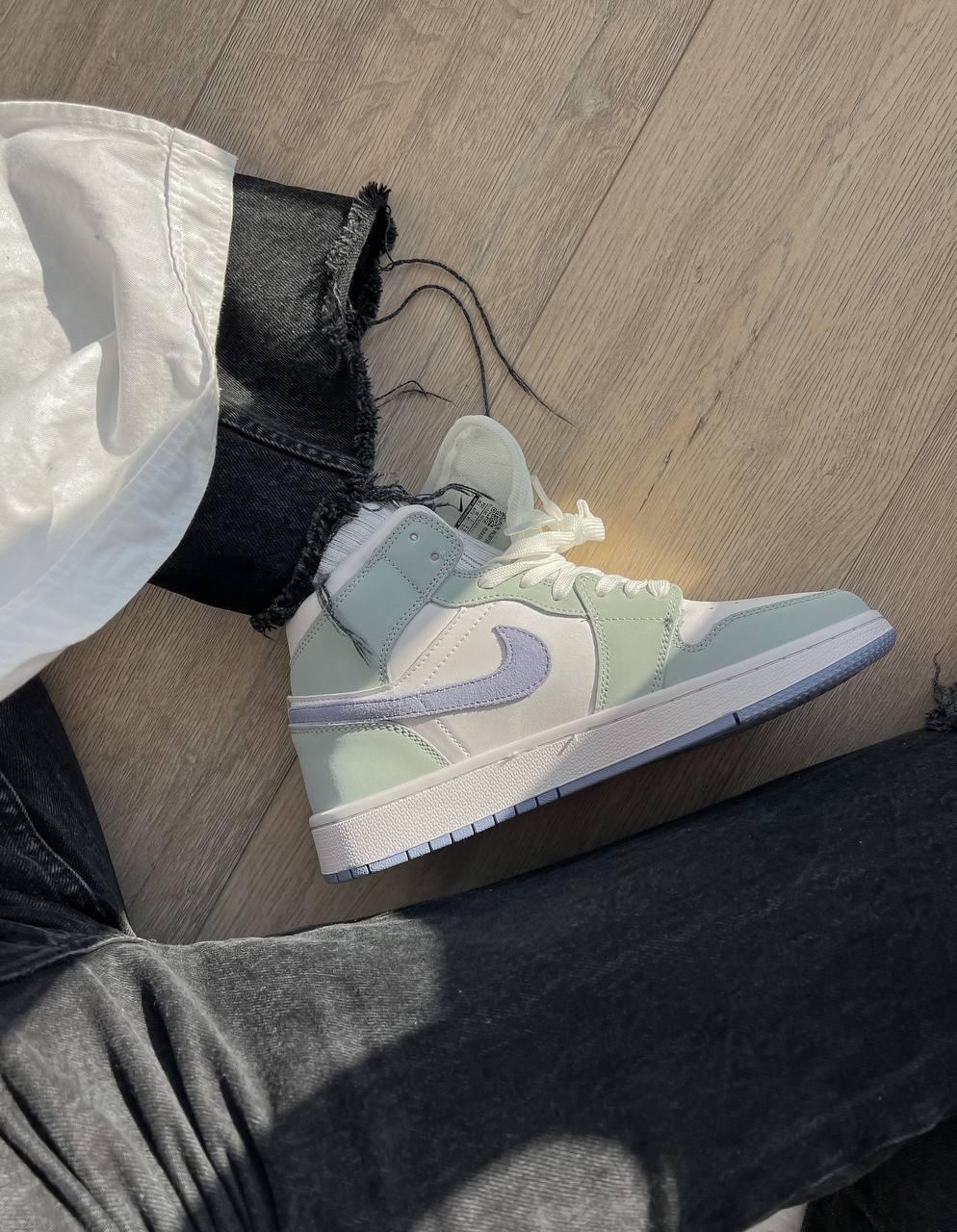 Nike Air Jordan 1 Retro Mid Green Blue