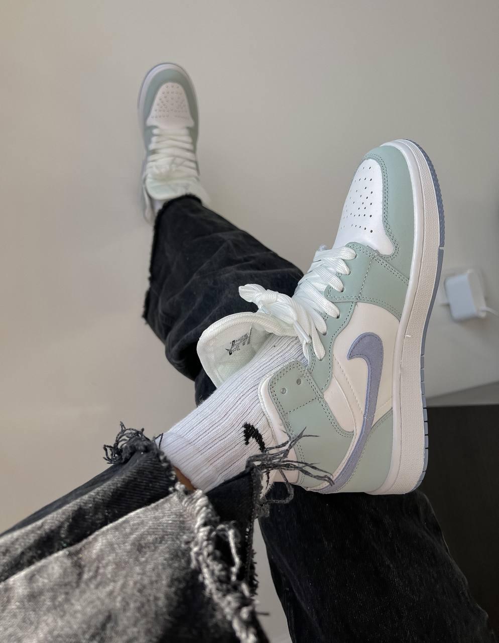 Nike Air Jordan 1 Retro Mid Green Blue