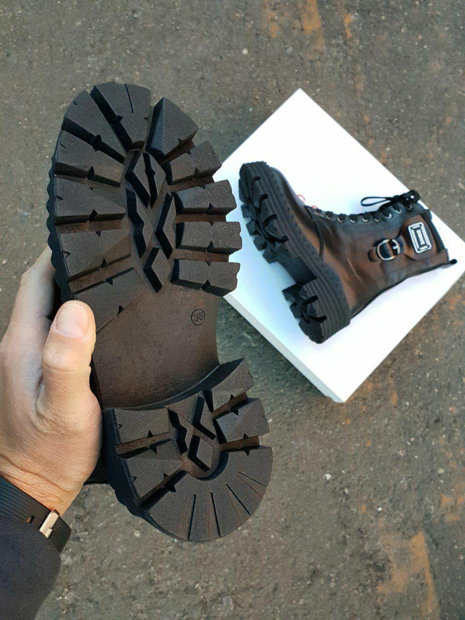 Boots Winter Leather Black UK