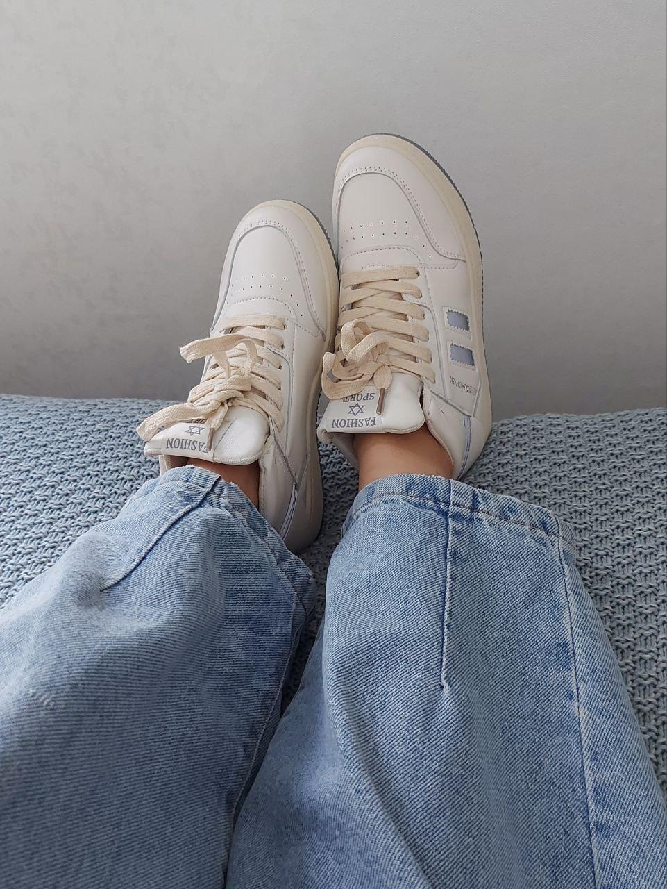 Boots Cream Blue