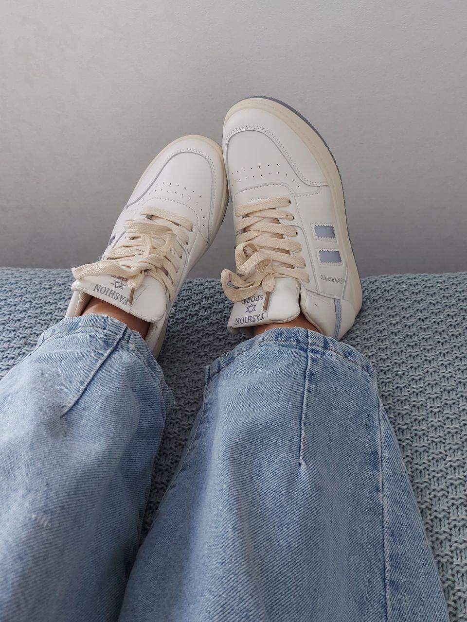 Boots Cream Blue