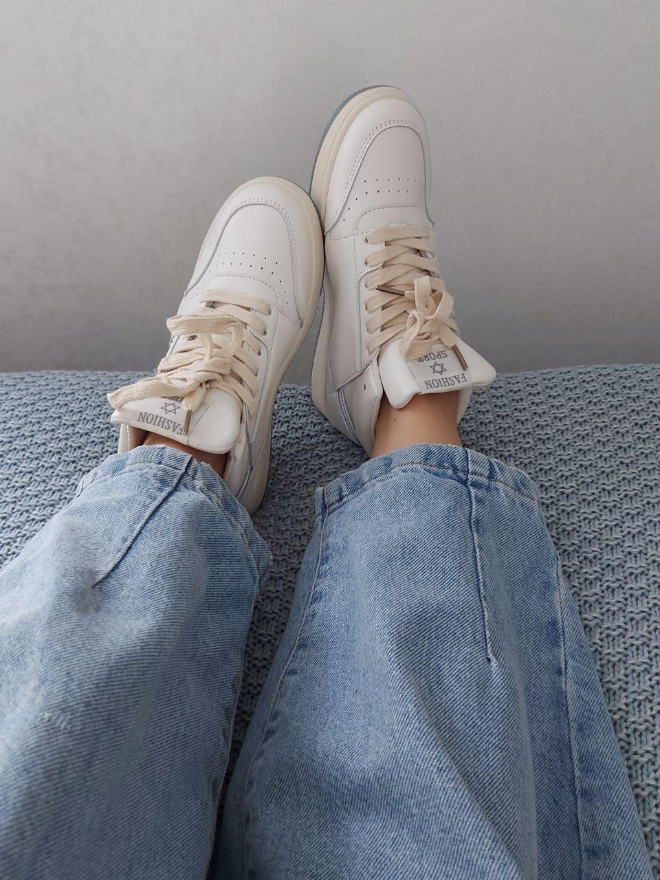 Boots Cream Blue