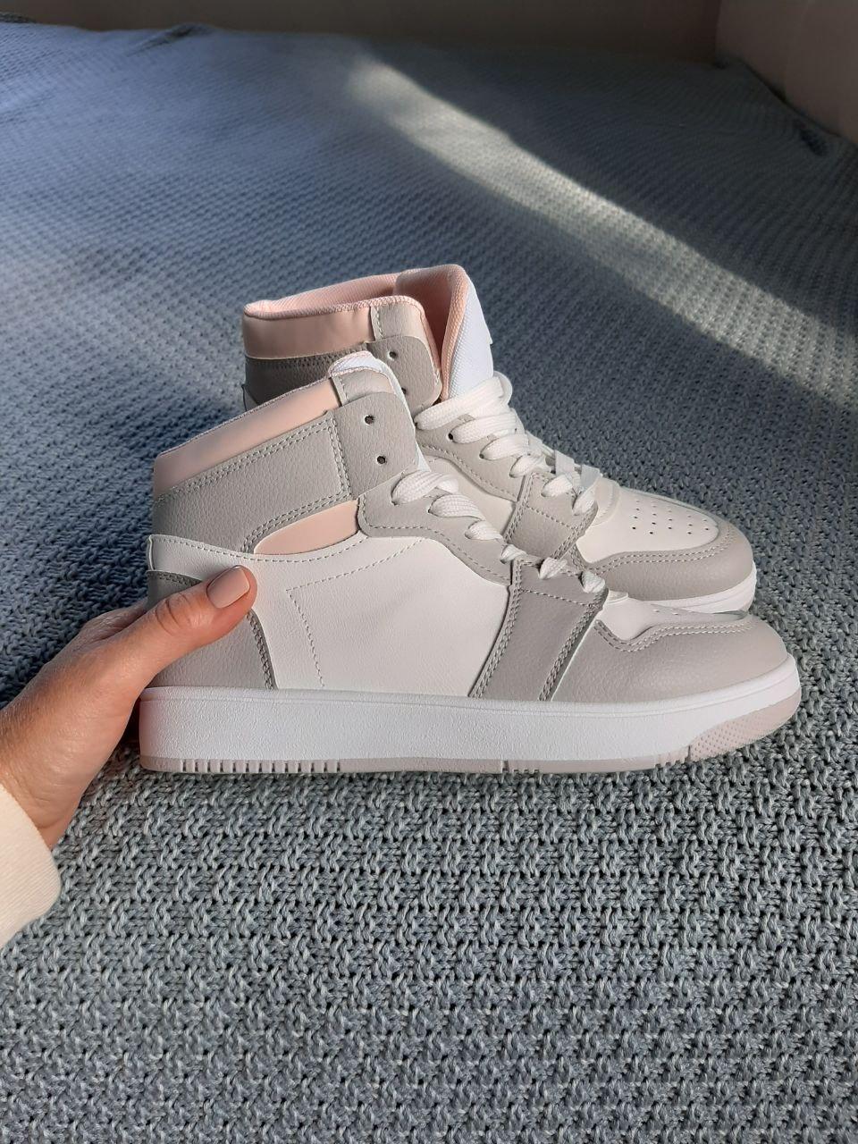 Shoes White Grey Pink