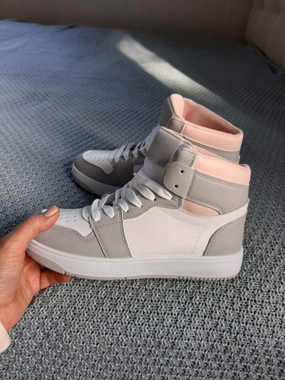 Shoes White Grey Pink