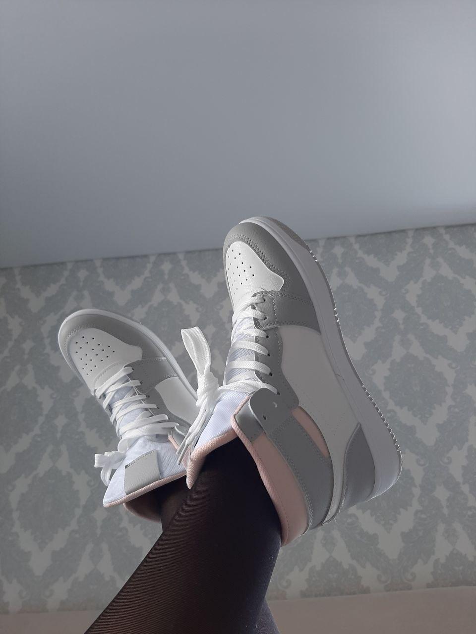 Shoes White Grey Pink