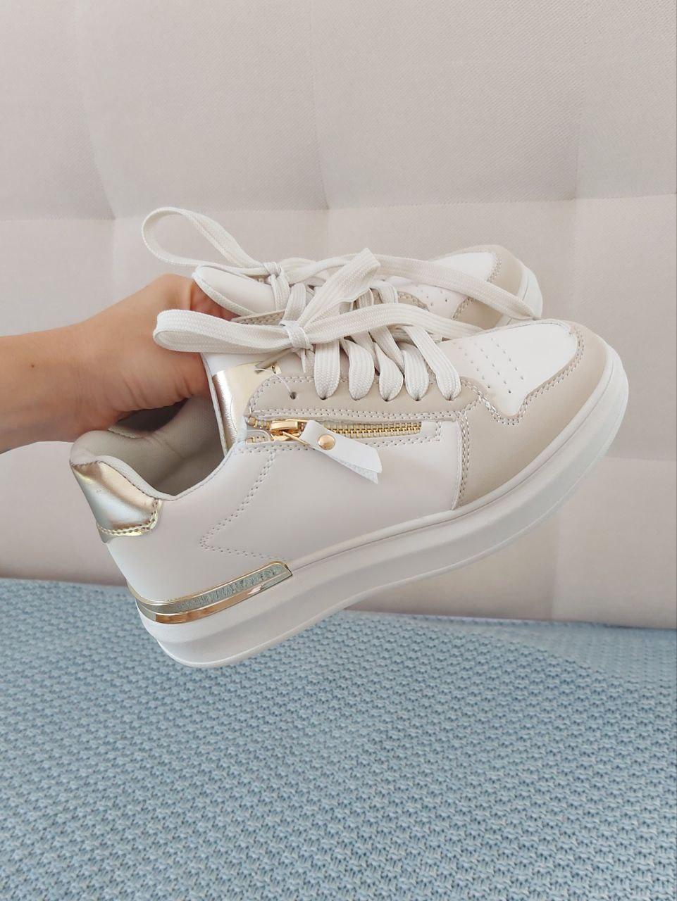 Sneakers Low Beige Gold