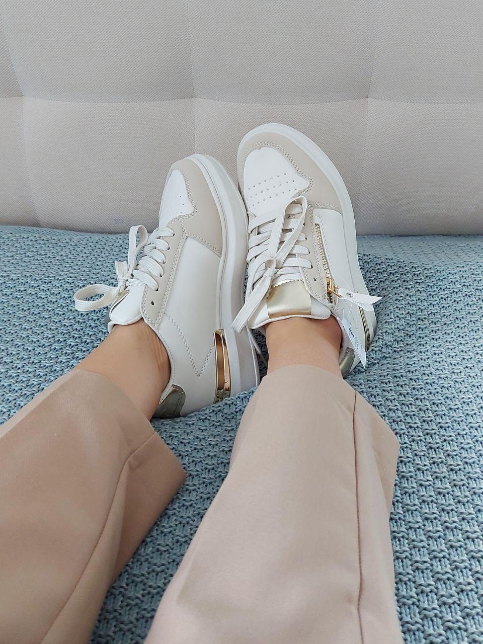 Sneakers Low Beige Gold