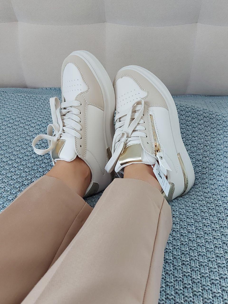 Sneakers Low Beige Gold