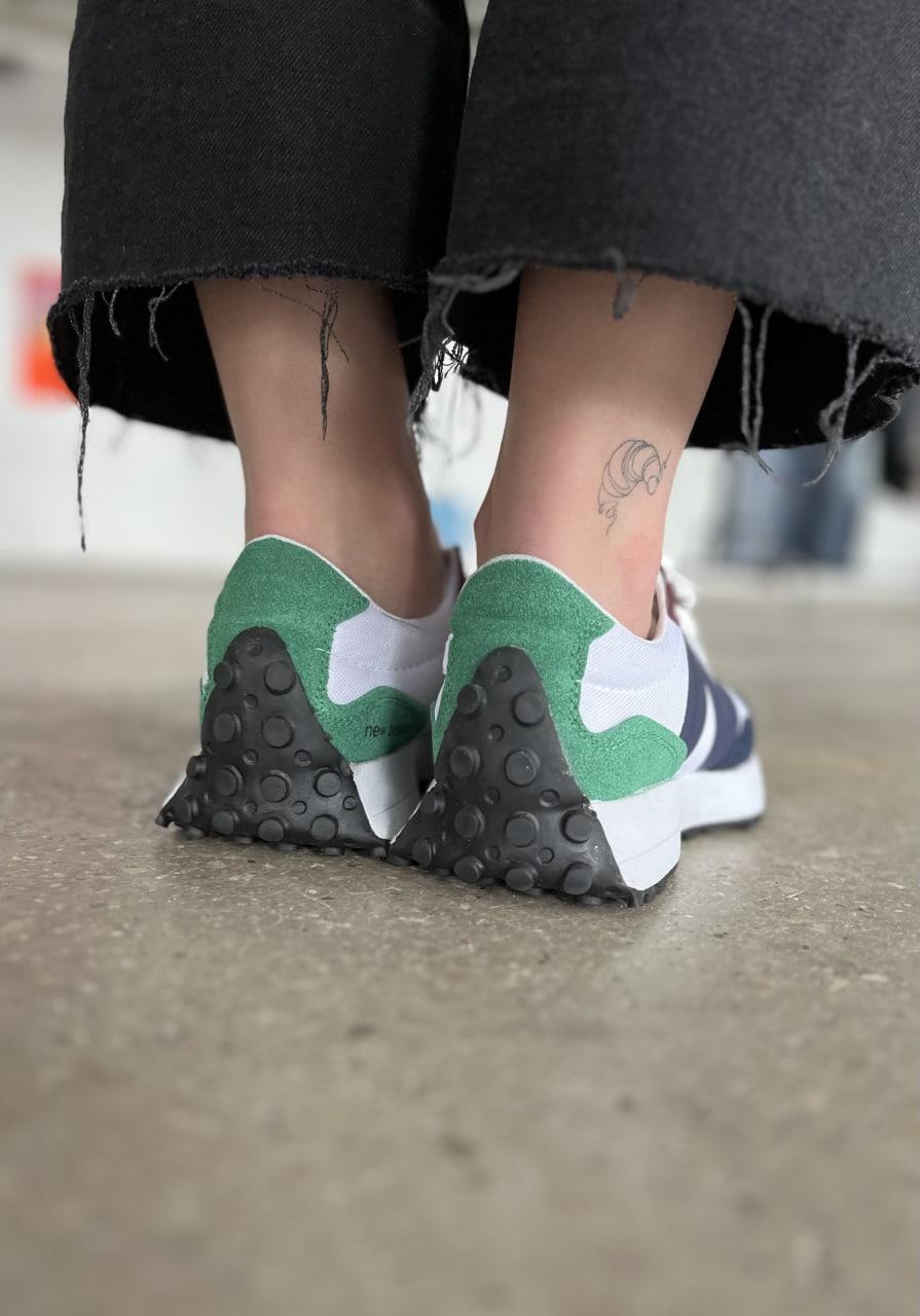 New Balance 327 Blue White Green