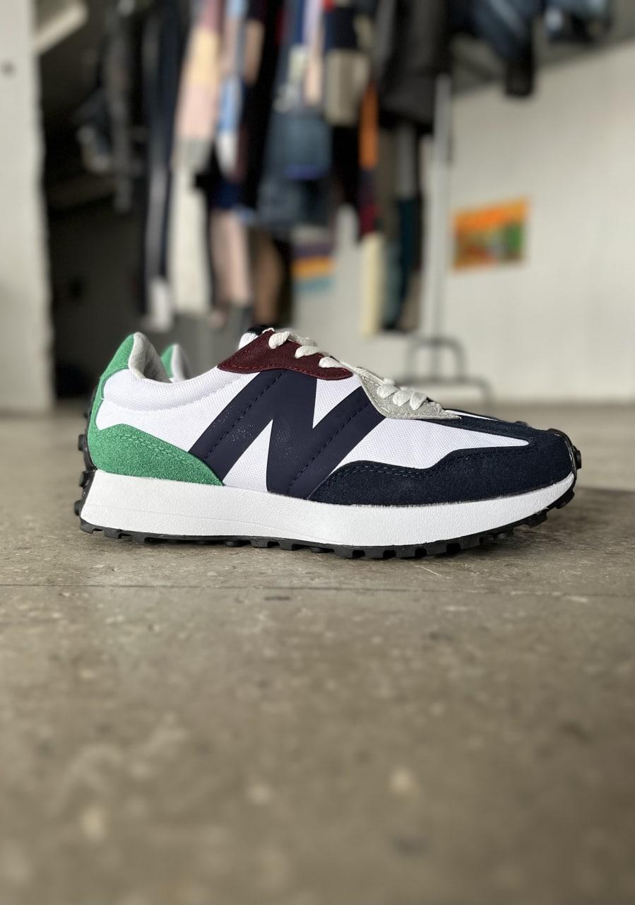 New Balance 327 Blue White Green