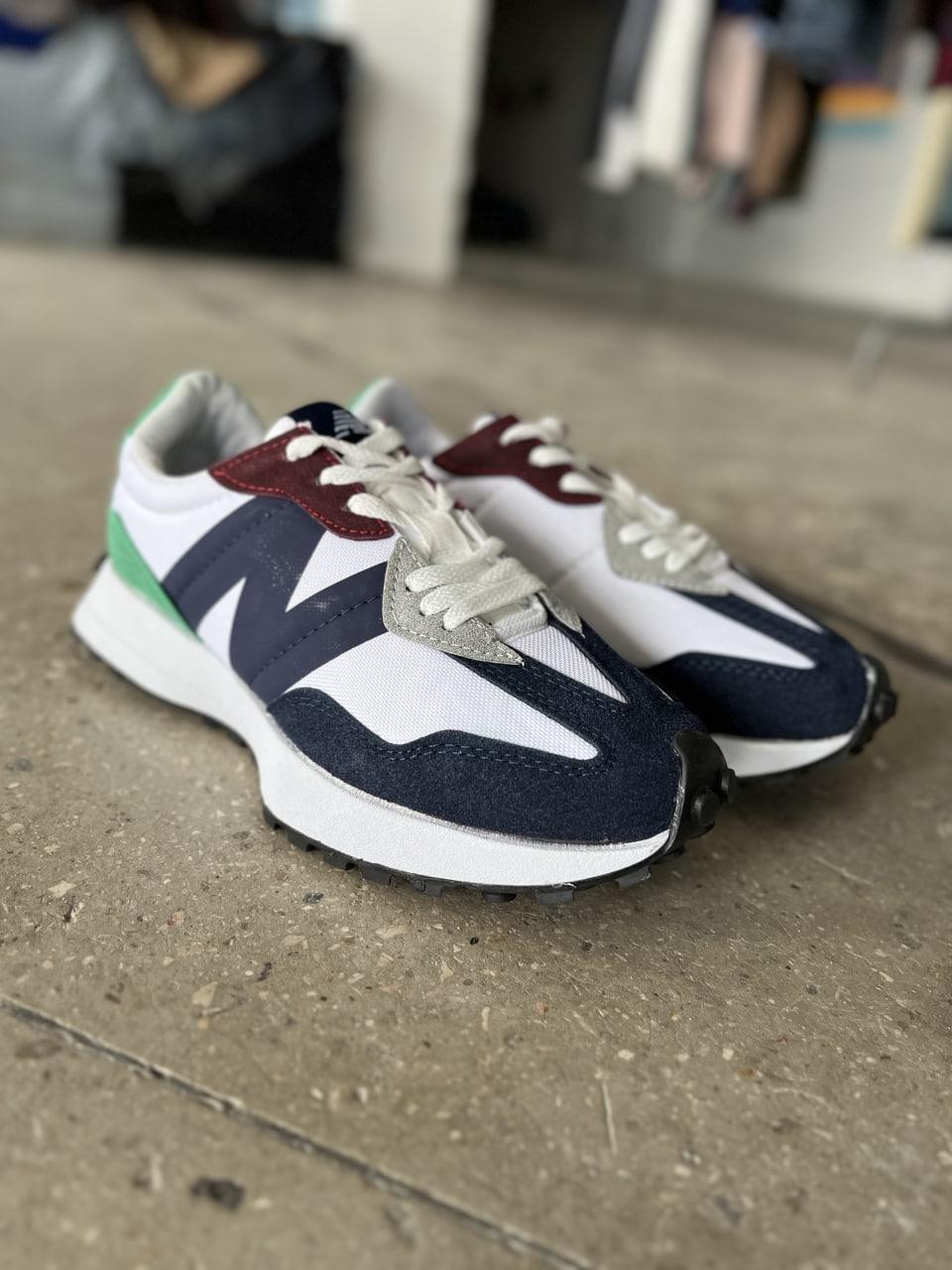 New Balance 327 Blue White Green