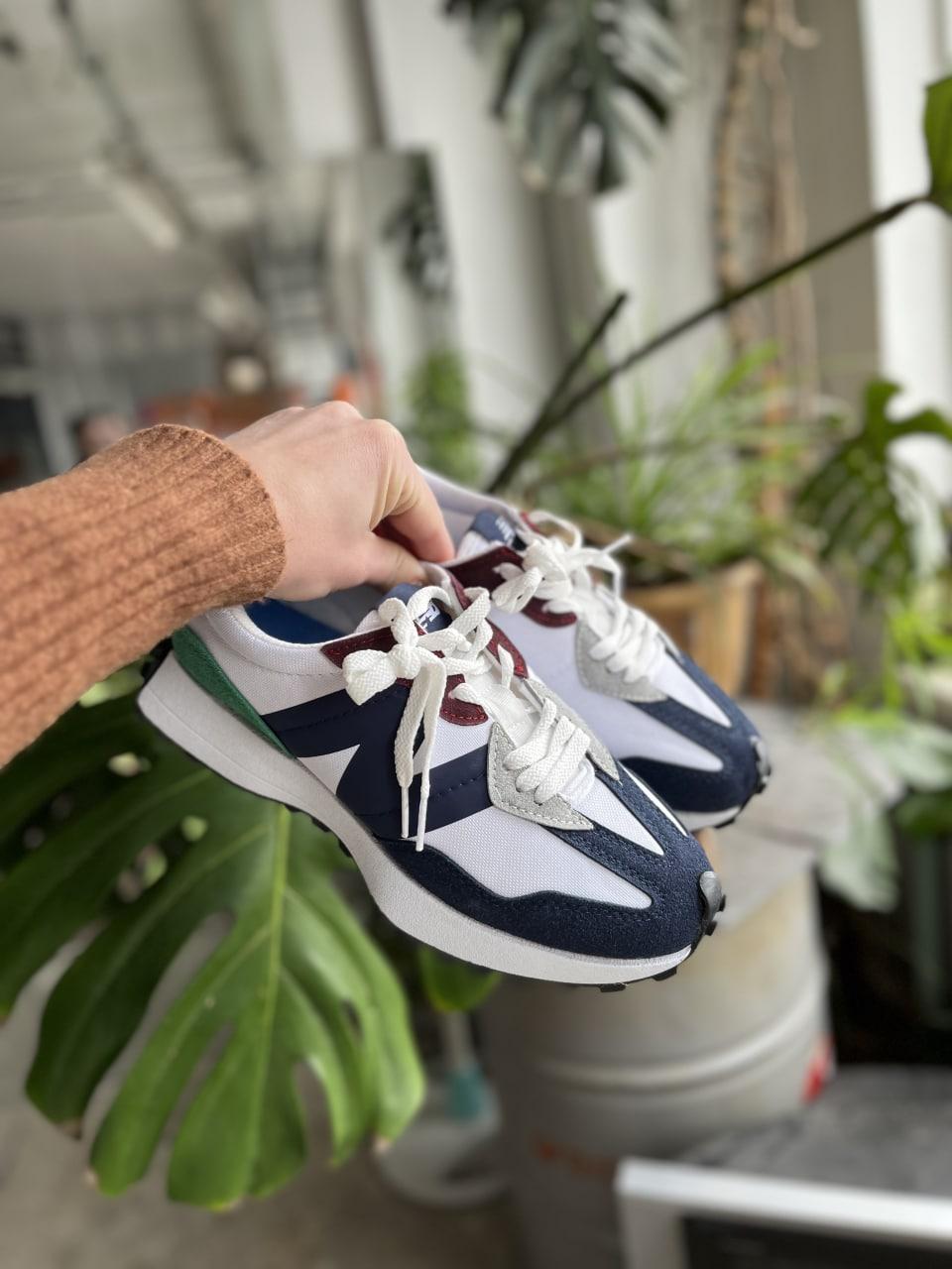 New Balance 327 Blue White Green