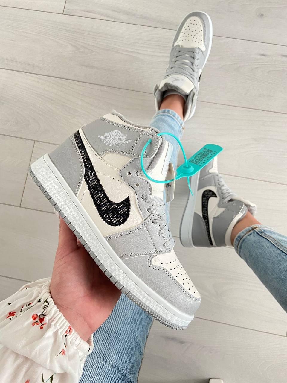 Nike Air Jordan 1 Retro Mid Grey Fur