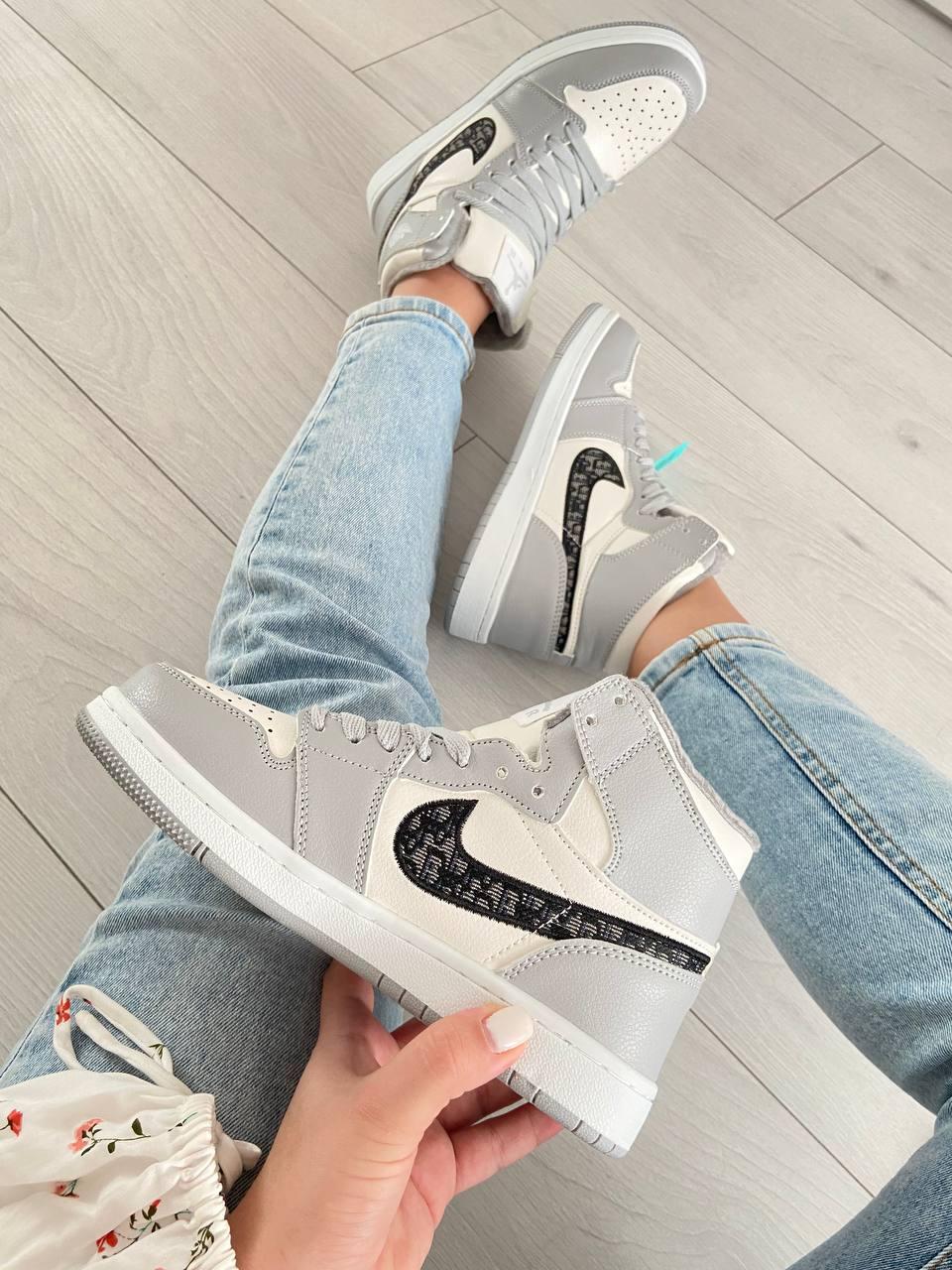 Nike Air Jordan 1 Retro Mid Grey Fur