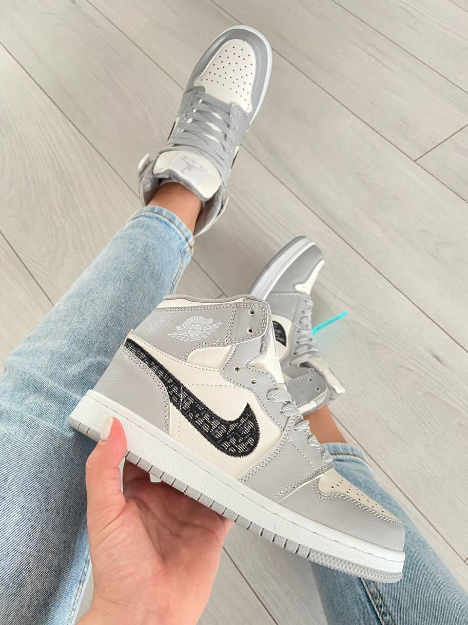 Nike Air Jordan 1 Retro Mid Grey Fur