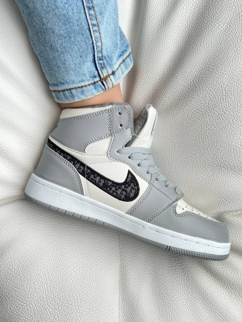 Nike Air Jordan 1 Retro Mid Grey Fur