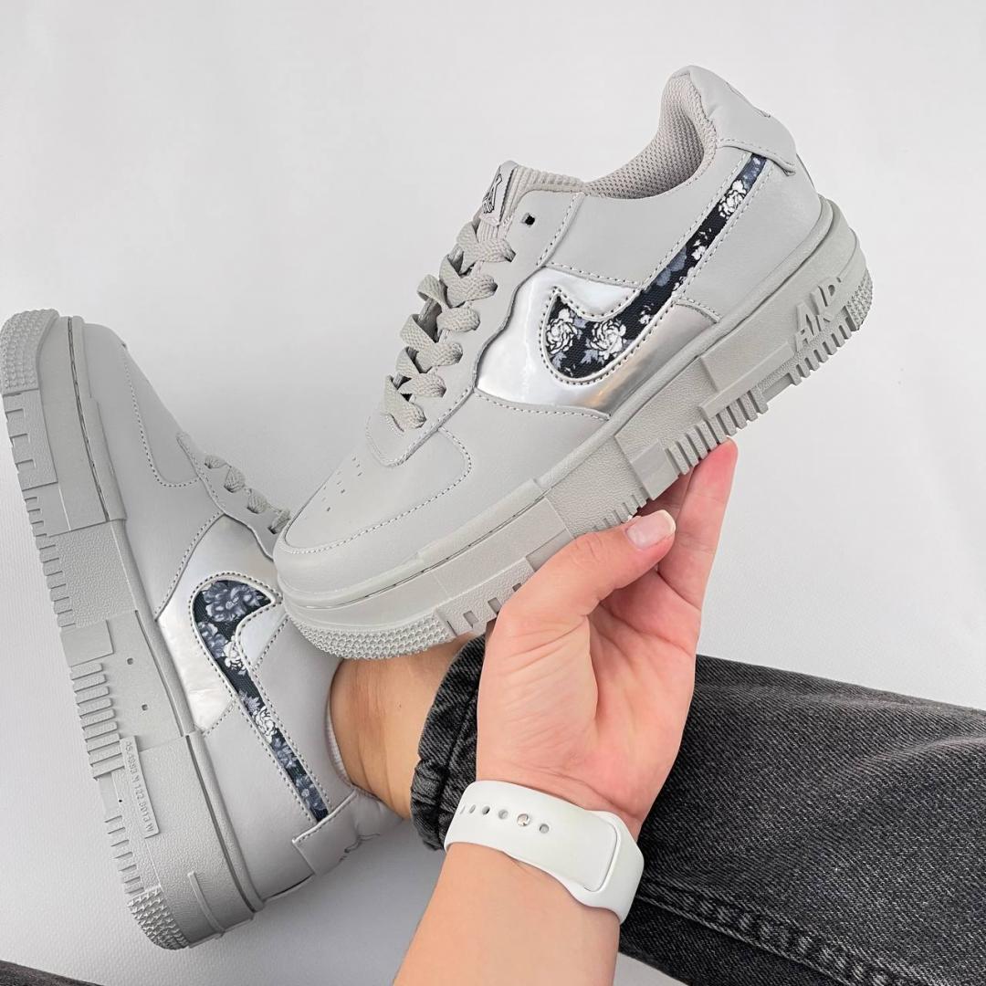 Nike Air Force 1 Pixel Gray Rose
