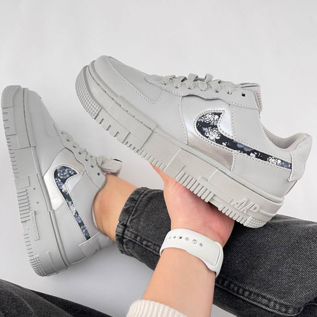 Nike Air Force 1 Pixel Gray Rose