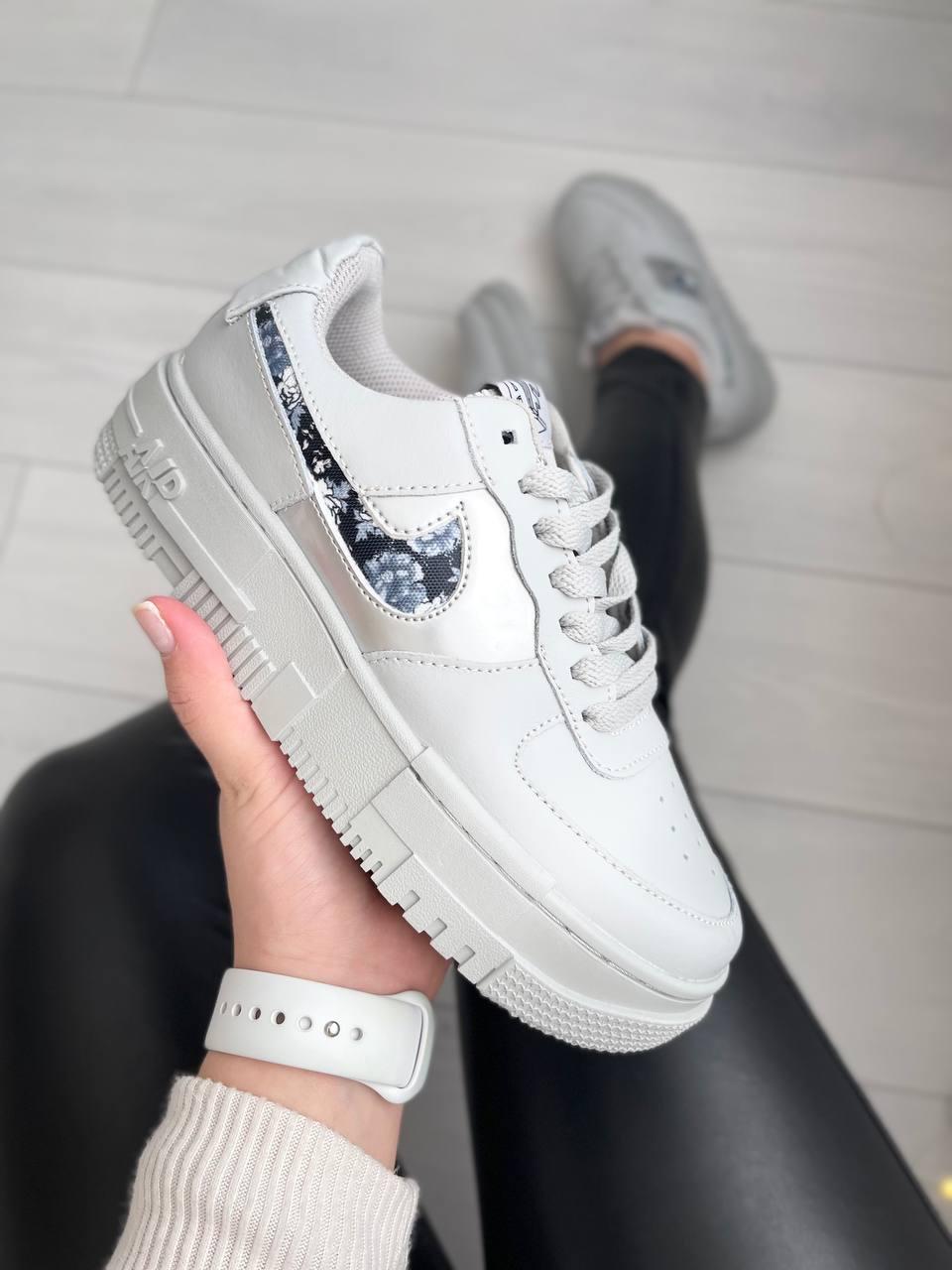 Nike Air Force 1 Pixel Gray Rose