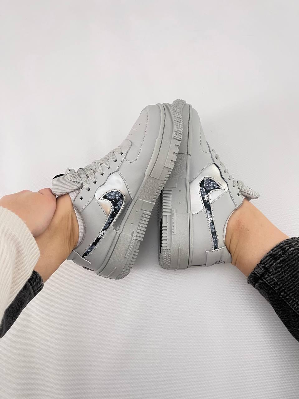 Nike Air Force 1 Pixel Gray Rose