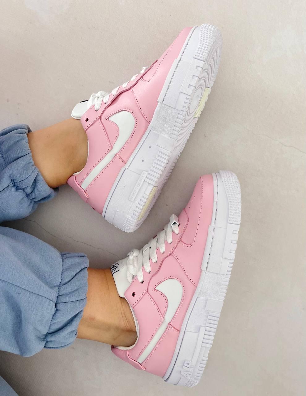 Nike Air Force 1 Pixel Pink White