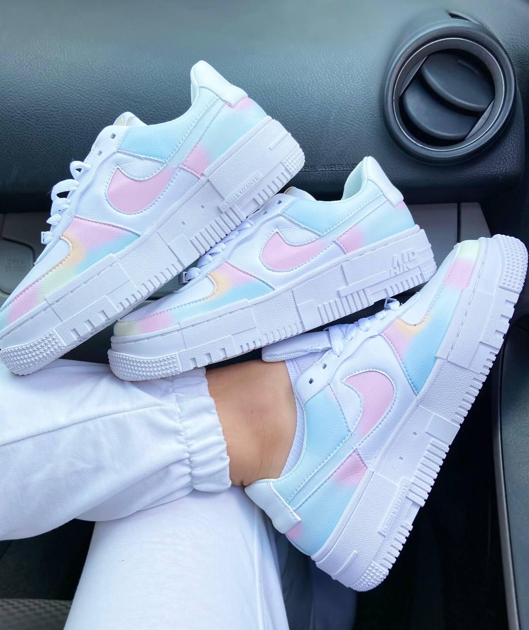 Nike Air Force 1 Pixel Rainbow