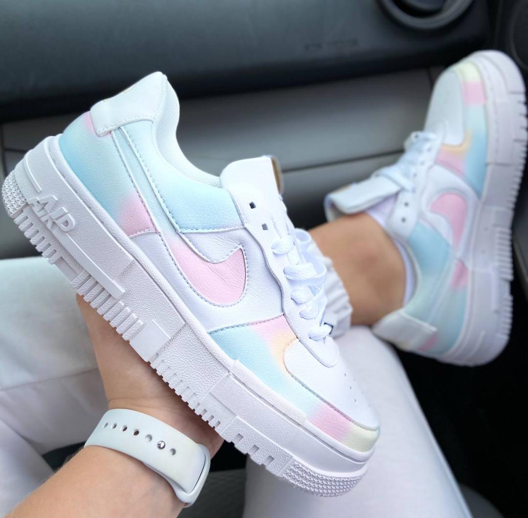 Nike Air Force 1 Pixel Rainbow