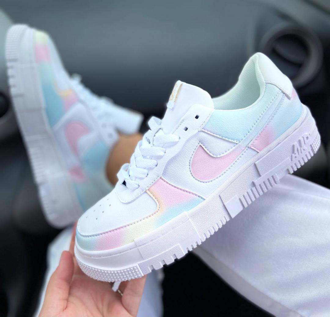 Nike Air Force 1 Pixel Rainbow