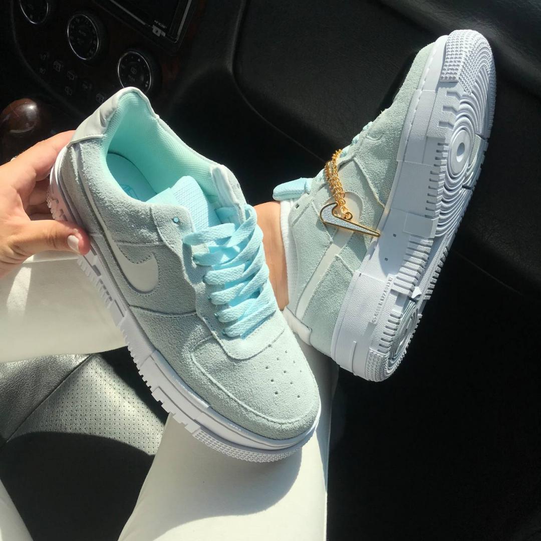 Nike Air Force 1 Pixel Green White