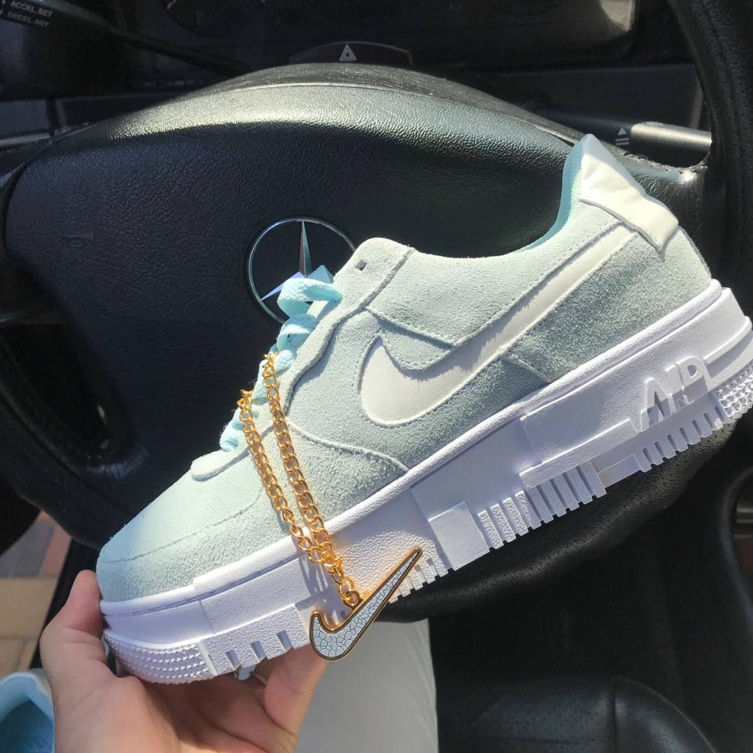 Nike Air Force 1 Pixel Green White