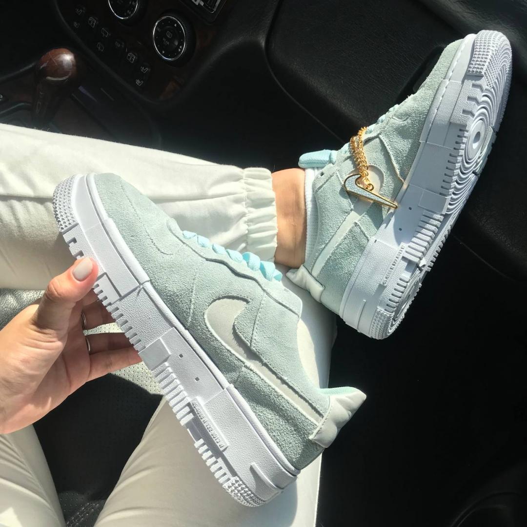 Nike Air Force 1 Pixel Green White