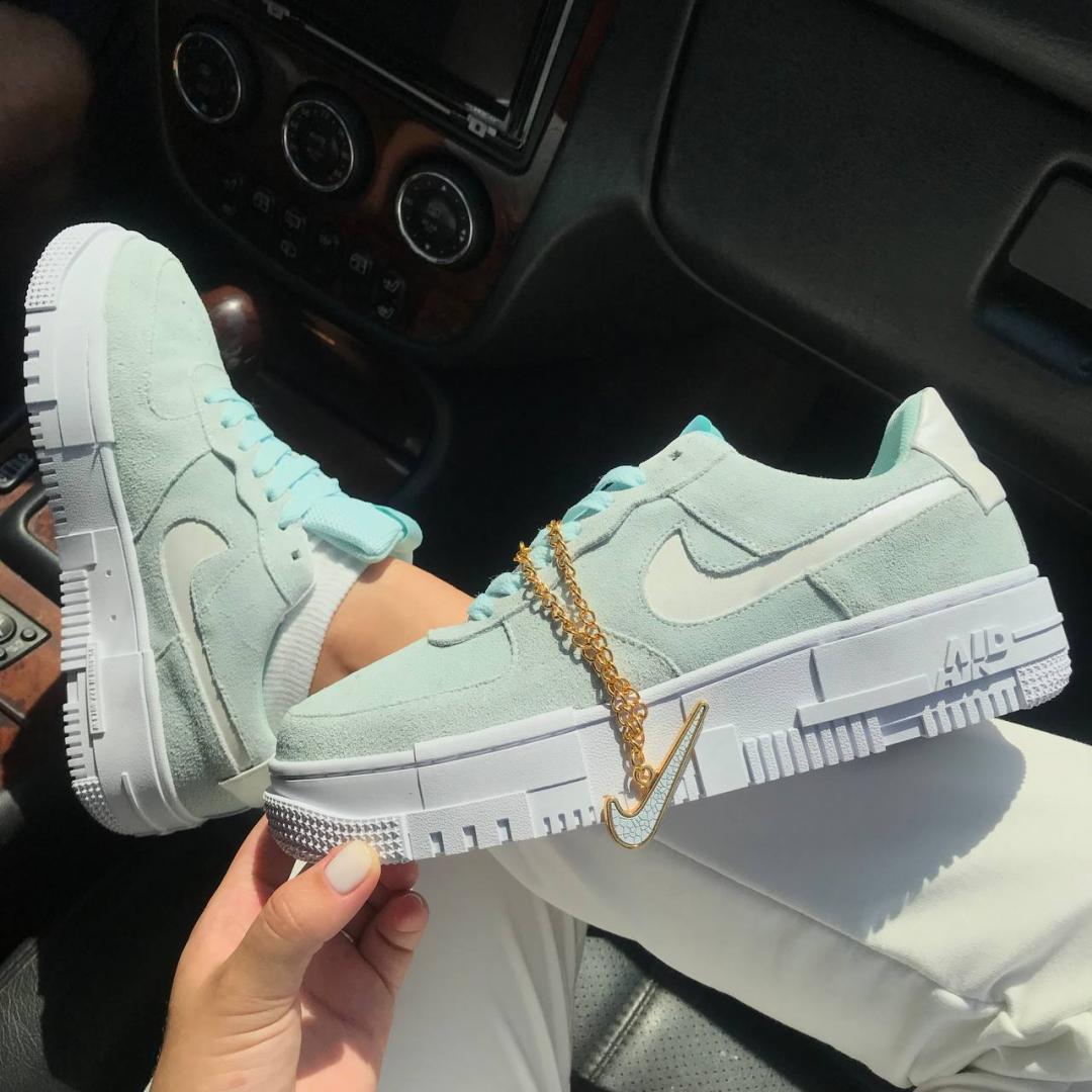 Nike Air Force 1 Pixel Green White