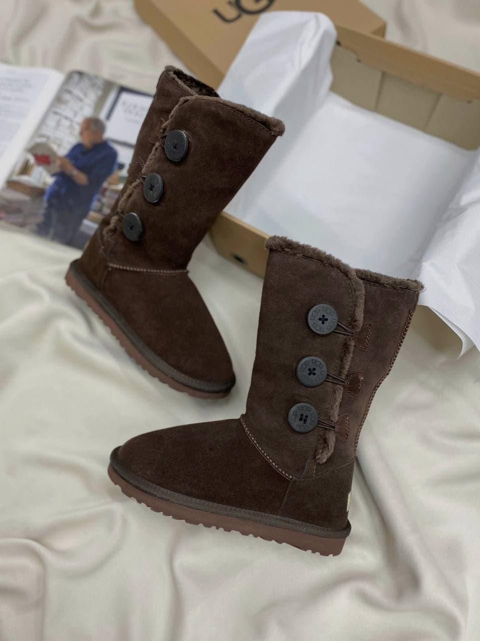 UGG Bailey Button Triplet II Brown Mocha
