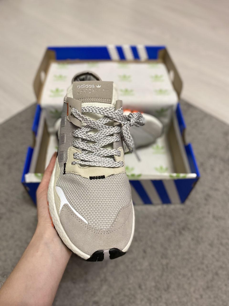 Adidas Nite Jogger Grey Two Solar Orange