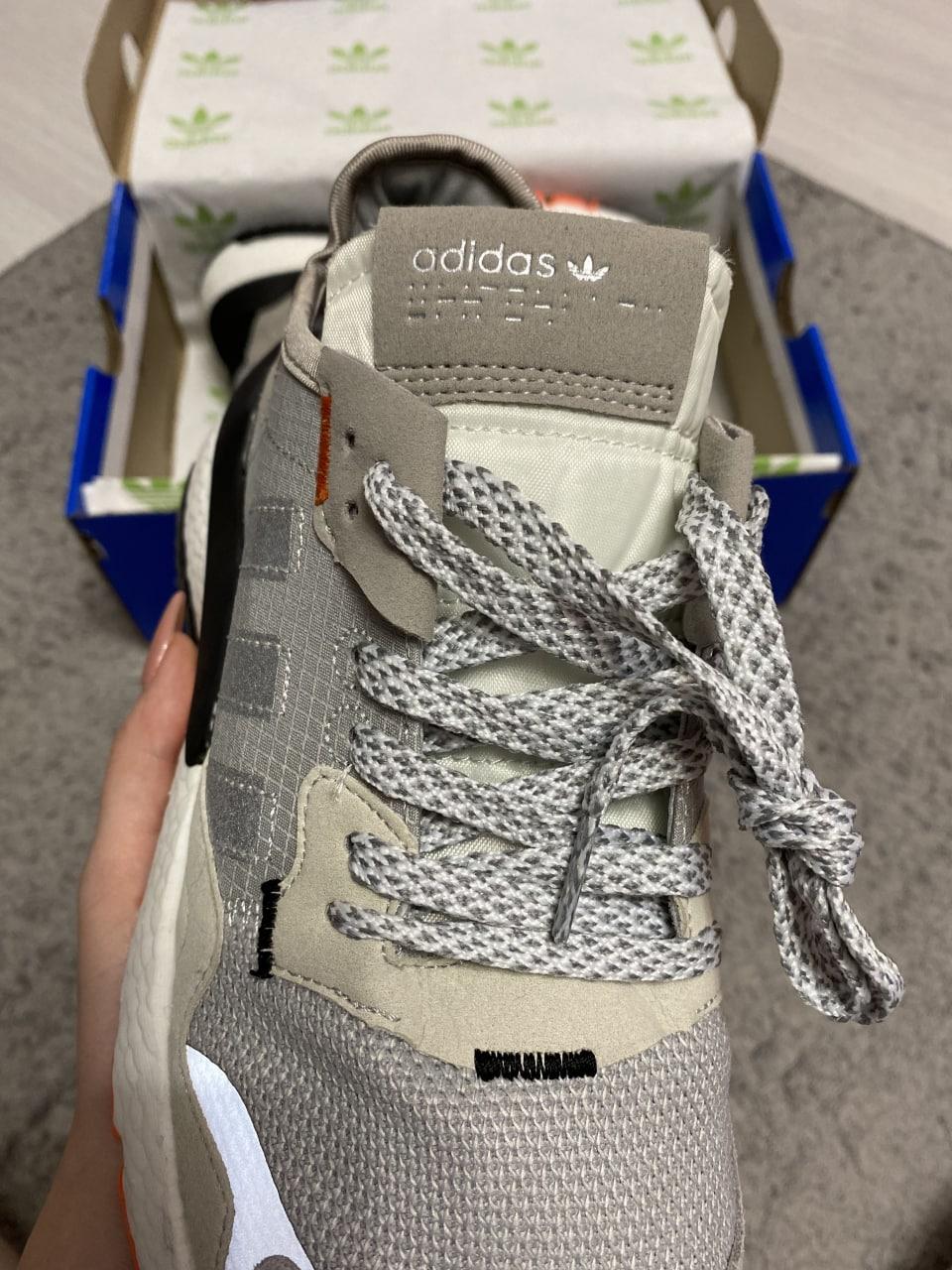 Adidas Nite Jogger Grey Two Solar Orange
