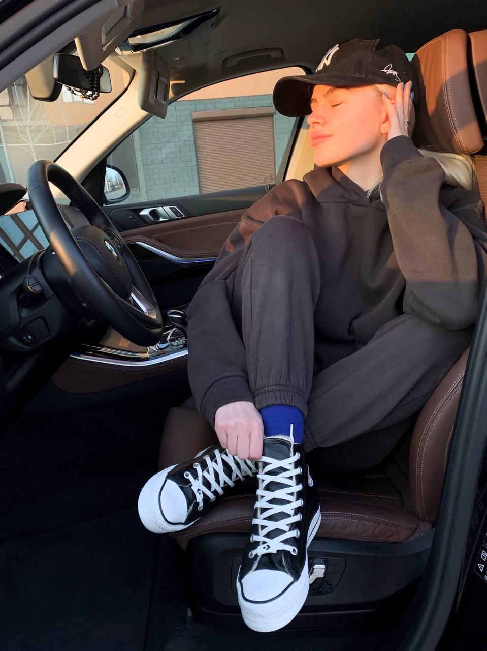 Converse Hight Black Fur