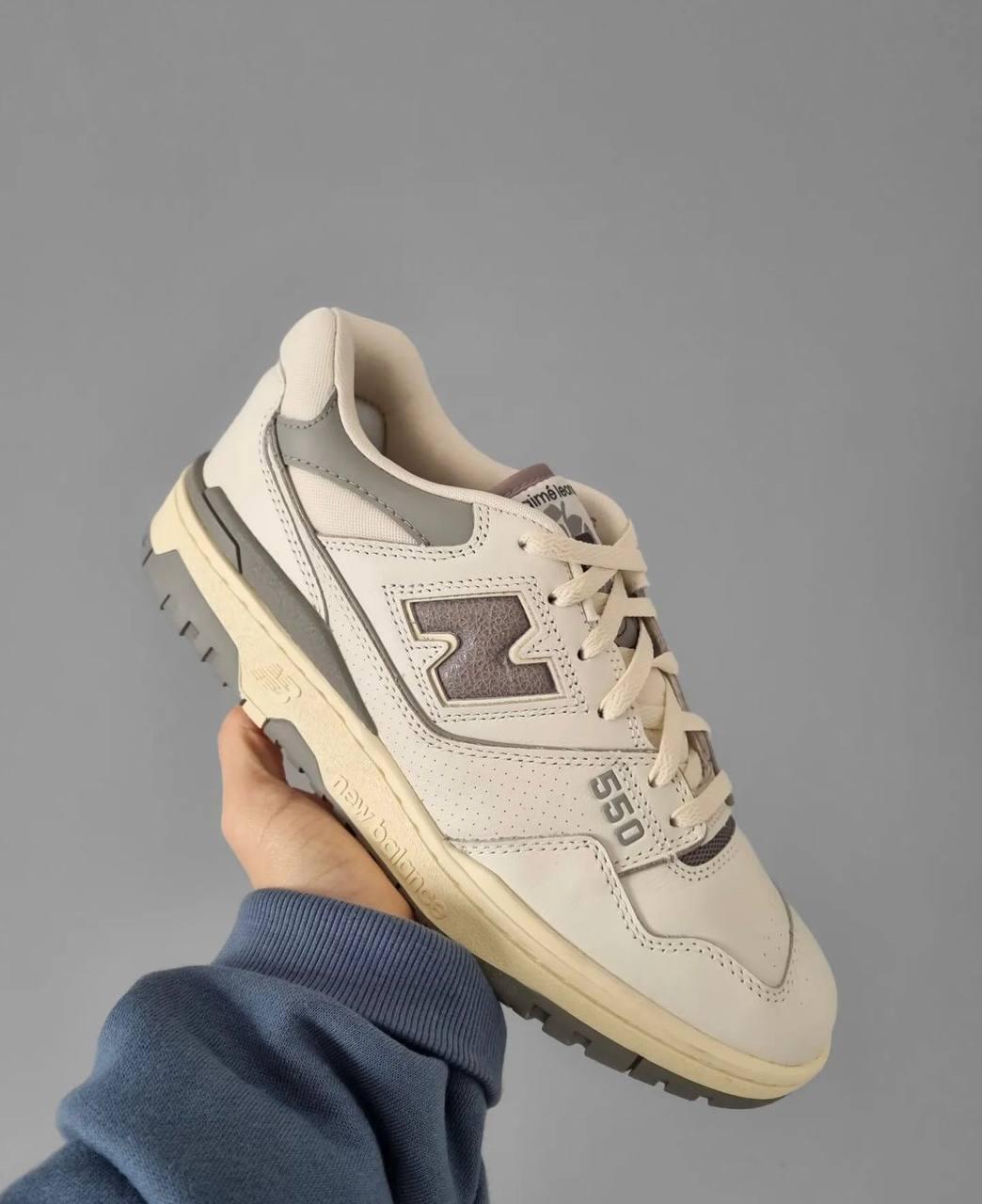 New Balance 550 Leon Dore White Grey