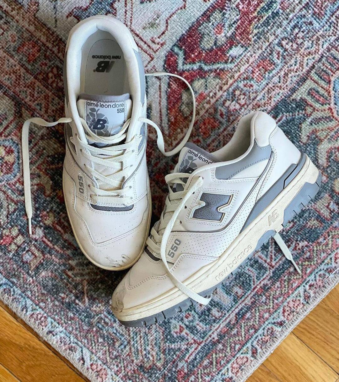 New Balance 550 Leon Dore White Grey